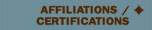 Affiliations and Certifications